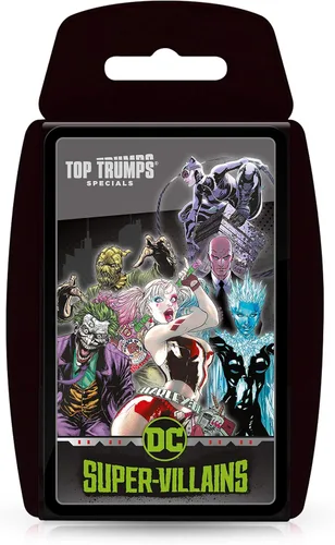Vista 2 de Top Trumps Juego de cartas DC Super Villains - Juegos familiares para niños y adultos - Juegos de aprendizaje - Juegos de cartas para niños para 2