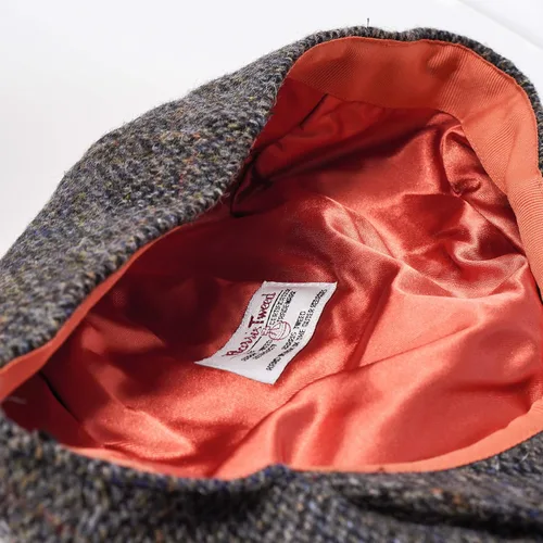 Vista 7 de Borges & Scott Dingwall - Gorra plana de 8 piezas, 100% lana tejida a mano, Harris Tweed, resistente al agua Marrón Perdiz