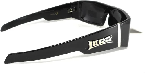 Vista 4 de Locs Hardcore Gangster Thug Biker Gafas de sol para hombre negro Lc59