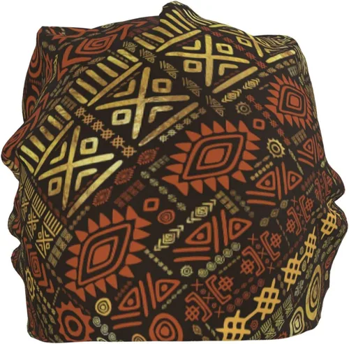 Vista 10 de Gorro africano holgado para adultos, tejido elástico, de calavera, gorro de invierno para exteriores para mujeres y hombres