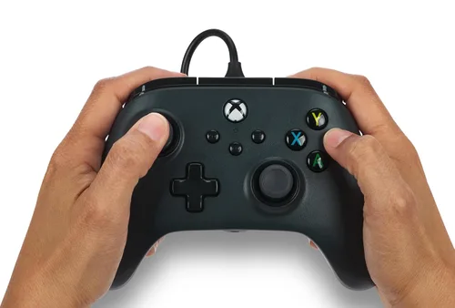 Vista 2 de PowerA Wired Controller for Xbox Series X S - Black, gamepad, wired video game controller, gaming controller, works with Xbox One and Windows 10/11