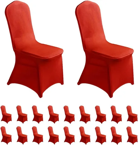 Vista 36 de LZY 6 piezas Fundas de Silla de Spandex Elásticas Fundas Deslizables para Fiestas de Boda, Fundas de Decoración de Sillas de Comedor y Banquete Negro