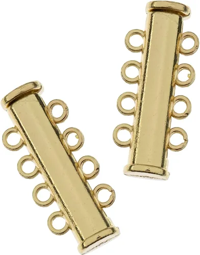 Vista 29 de John Bead Beadwork Findings - Colgante dorado (3 unidades)