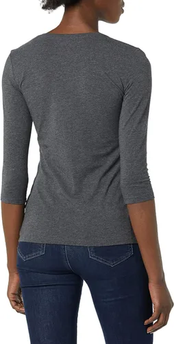 Vista 2 de Tienda Essentials - Camisa de manga 34 y cuello en V para mujer
