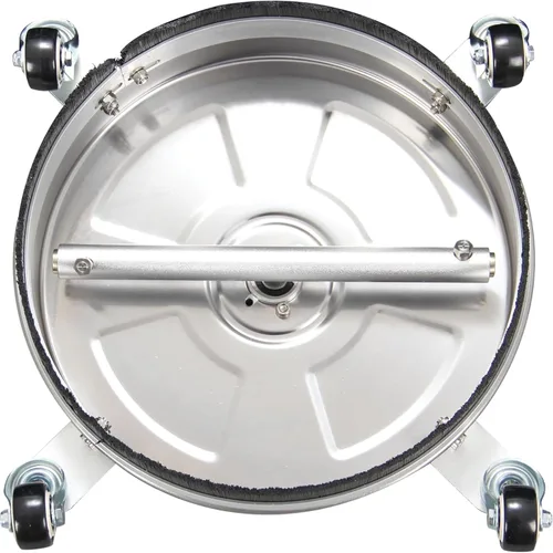 Vista 2 de Sun Joe SPX-SC14 - Limpiador universal de superficie de hidrolavadora de 14 pulgadas con 4 ruedas, acero inoxidable, 1/4 de pulgada, resistente