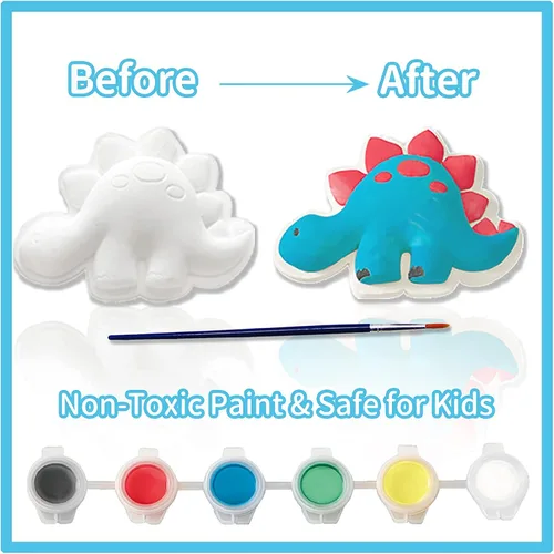 Vista 6 de Funto Paquete de kits de pintura creativa - Dinosaurio Aventura y Reino Animal