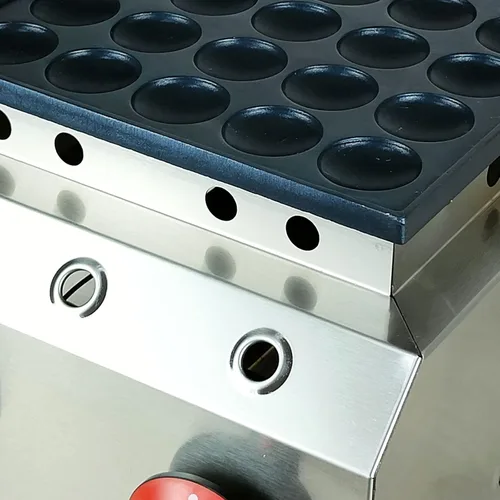 Vista 6 de Mini máquina para hacer panqueques, mini plancha de acero inoxidable, antiadherente, mini panqueques holandés, waflera comercial, waflera