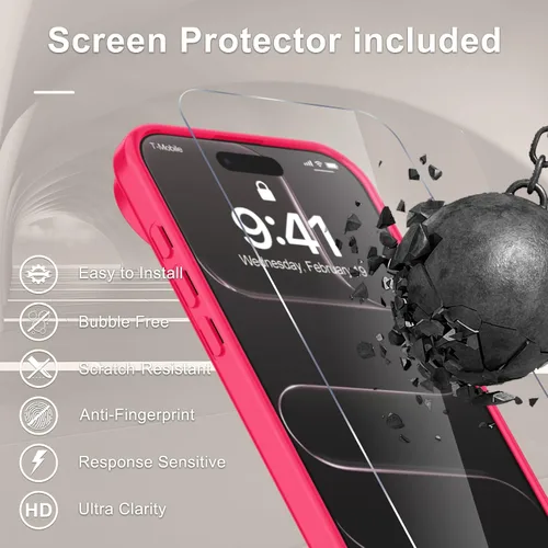 Vista 113 de Funda para Google Pixel 10 Pro XL, cubierta magnética mate, color negro Fit for MagSafe, Screen Protector included, Shockproof Military Grade
