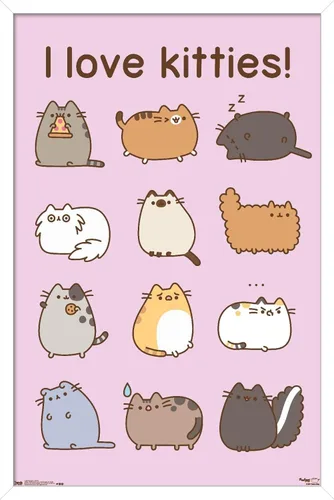 Vista 8 de Trends International Pusheen - Póster de pared de gatitos, 22.375 x 34 pulgadas, versión premium sin marco