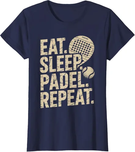 Vista 31 de Camiseta Eat Sleep Padel Repeat Padel Jugador de Tenis