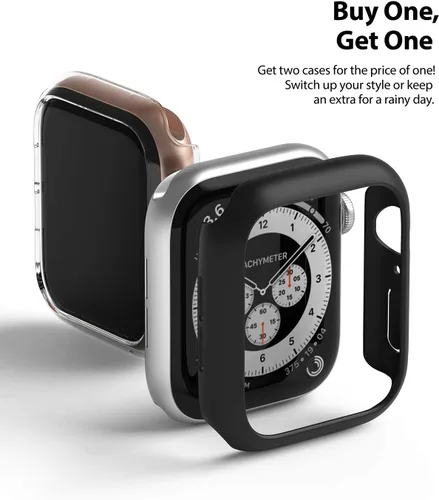 Vista 3 de Ringke Funda delgada para Apple Watch Series 6, 5, 4 (1.575 pulgadas), SE 3, 2, 1 (1.575 pulgadas), funda delgada y ligera para mujeres y hombres