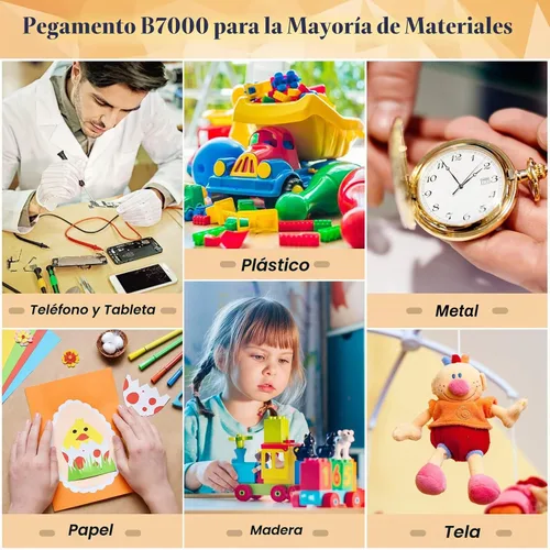 Vista 2 de B7000 - Pegamento con aplicador de diamantes de imitación, pegamento transparente B-7000 con punta de precisión, lápices capacitivos de punteado
