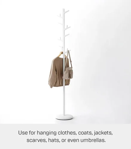 Vista 3 de YAMAZAKI Home Branch Perchero Perchero Árbol/De Pie Y Percha Para Sombreros, 69" - Acero
