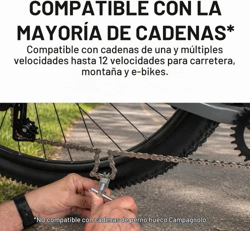 Vista 3 de Topeak Herramienta de cadena universal, plata, 3.3 x 1.7 x 0.6 pulgadas