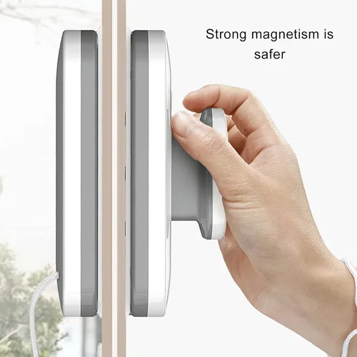 Vista 7 de Limpiador magnético de ventanas de doble cara, mango grande, herramienta de limpieza de ventanas de plástico de alta resistencia para gafas de 3 a