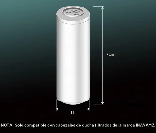 Vista 5 de INAVAMZ Paquete de 2 cartuchos de filtro de ducha de repuesto