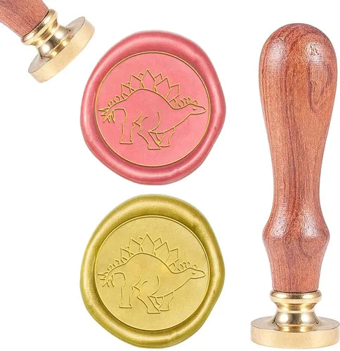 Vista 12 de CRASPIRE Sello de cera de hongo vintage con mango de madera, cabeza de latón extraíble retro para invitaciones de boda, sobres de Navidad, Acción