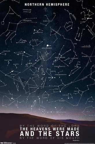 Vista 11 de Póster de pared de The Stars, 22.4 pulgadas de largo x 14.7 pulgadas de ancho, versión enmarcada de madera de granero