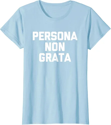 Vista 20 de Persona Non Grata - Divertida camiseta sarcástica con frase sarcástica, Negro