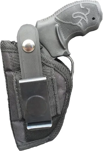 Vista 3 de Funda de nailon para pistola Taurus Judge 4510 TKR, (5 disparos) con cinturón de barril de 3 pulgadas o clip