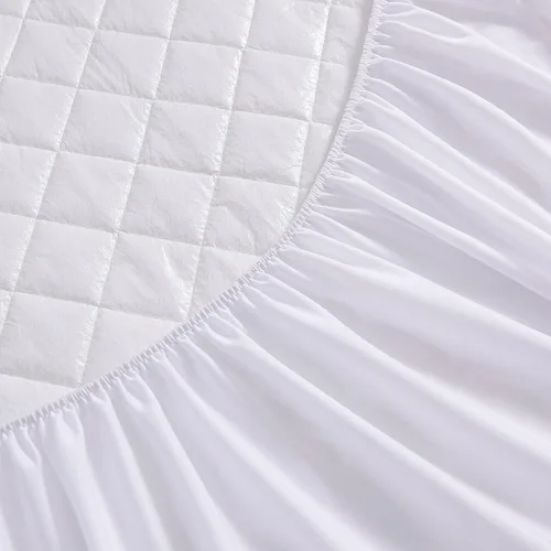 Vista 3 de Protector de colchón impermeable de tamaño individual, acolchado y refrescante, bolsillo profundo de 13 a 15 pulgadas, suave y transpirable, sin