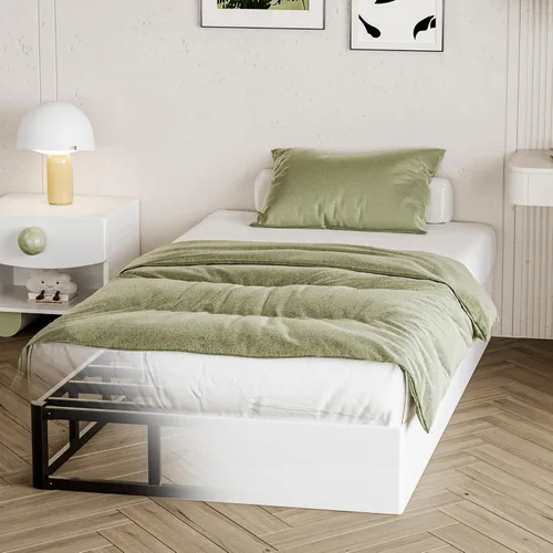 Vista 9 de Seiugaga - Base de cama de metal de 10 pulgadas con cubierta de tela