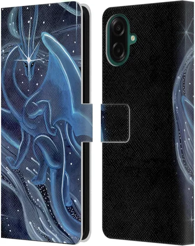 Vista 25 de Head Case Designs Officially Licensed Carla Morrow Galactic Entrancement Dragons Leather Wallet Case Compatible with Samsung Galaxy A07 4G