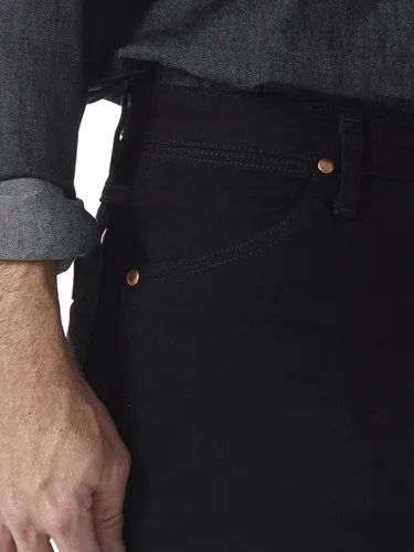 Vista 4 de Wrangler 0936 - Jeans ajustados de corte vaquero para hombre, Stonewash
