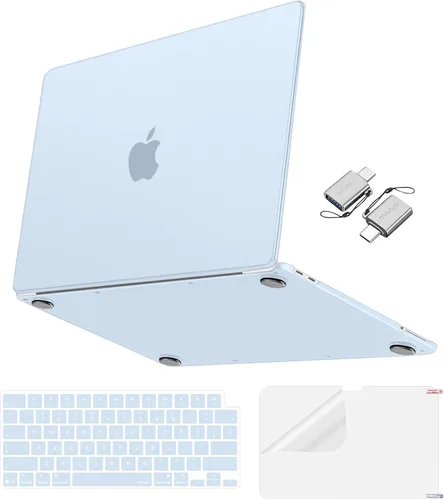 Vista 19 de MOSISO Compatible con MacBook Neo Case 13 pulgadas 2026 A3404 A18 Pro Chip Rubor transparente