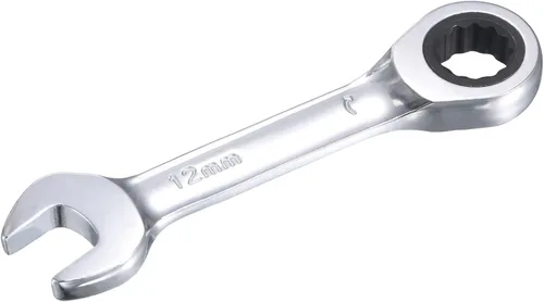 Vista 12 de uxcell Llave combinada de trinquete rechoncha de 0.236 in métrica 72 dientes 12 herramientas terminadas en caja de puntos, CR-V