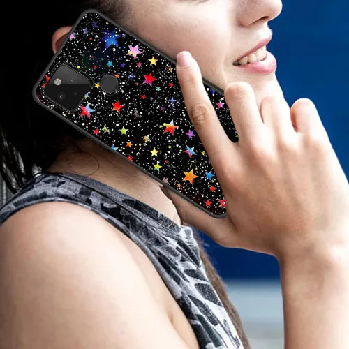 Vista 405 de Funda delgada para Google Pixel 4 XL, funda delgada de silicona de TPU suave a prueba de golpes para Google Pixel 4 XL, astronauta Galaxy