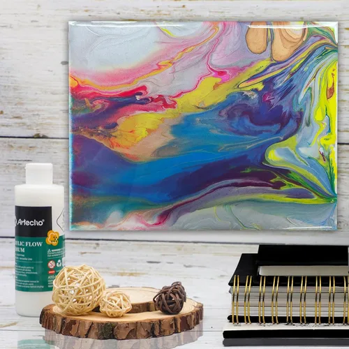 Vista 6 de Artecho Medio de Efectos de Vertimiento 8oz / 236ml, Medio Acrílica para Pintura Acrílica Medio acrílico, para pintura acrílica