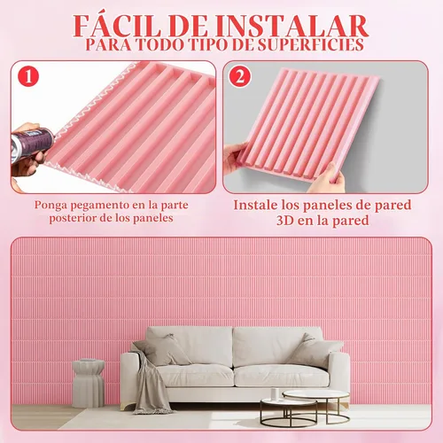 Vista 4 de Nuanchu 32 piezas de paneles de pared de listones 3D de 12 x 12 pulgadas de PVC con textura estriada, paneles cortables y pinta bles para arte