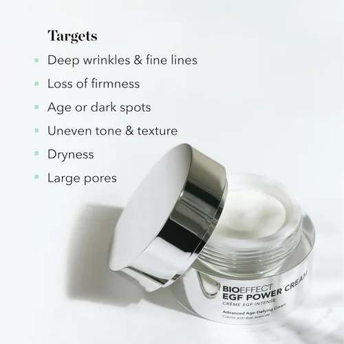 Vista 5 de BIOEFFECT EGF Power Cream Crema avanzada para rostro y cuello que desafía la edad con factor de crecimiento epidérmico + ácido hialurónico +