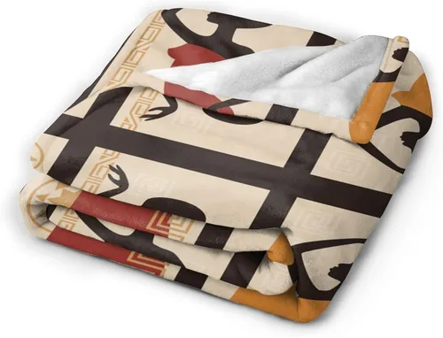 Vista 3 de Ouqiuwa Hermosa manta vintage para mujeres afroamericanas, manta de franela de microfibra de felpa de 40 x 30 pulgadas para cama, sofá, campamento