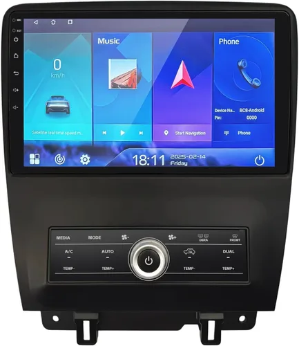 Vista 8 de Radio de coche 2+64G para Ford Mustang 10 pulgadas pantalla táctil 2010 2011 2012 2013 2014 estéreo, inalámbrico Carplay/WiFi/Bluetooth/EQ