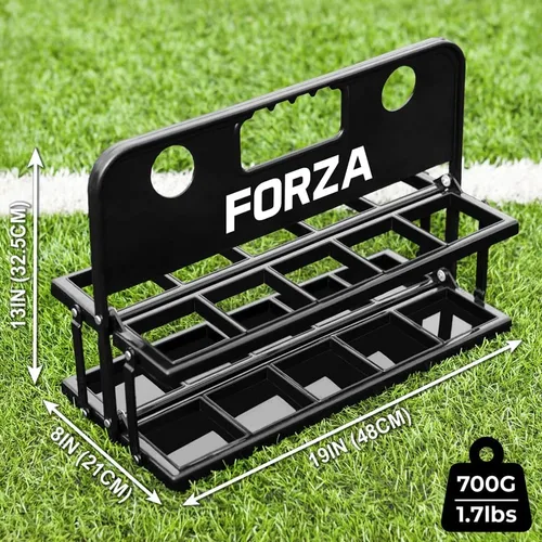 Vista 3 de FORZA Portabotellas plegable Portátil y duradero soporte para 10 botellas para equipos deportivos, gimnasios y actividades al aire libre – Fácil
