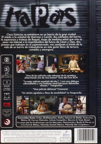 Vista 2 de Tapas EdEsp Import Movie European Format - Zone 2 2005 Ángel De Andrés María Galiana Elvira Min