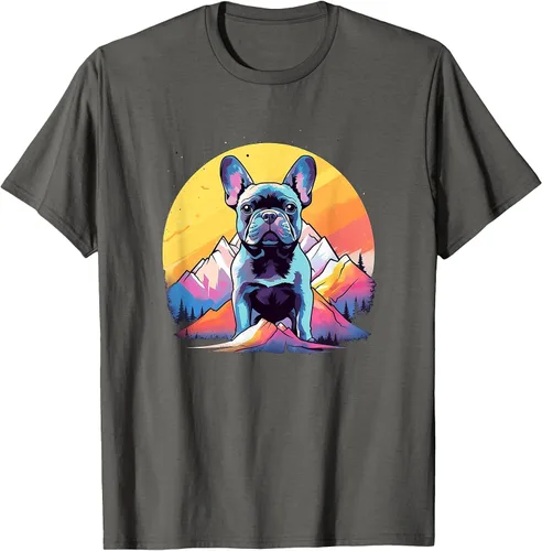 Vista 22 de French Bulldog Dog Men Women Kids T-Shirt Asphalt Grey