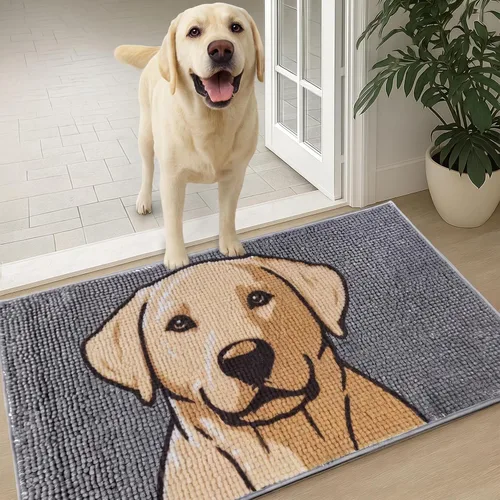 Vista 15 de Muddy Mat® - Tapete de microfibra altamente absorbente y alfombra para mascotas, antideslizante, grueso, lavable, suave de chenilla para cocina