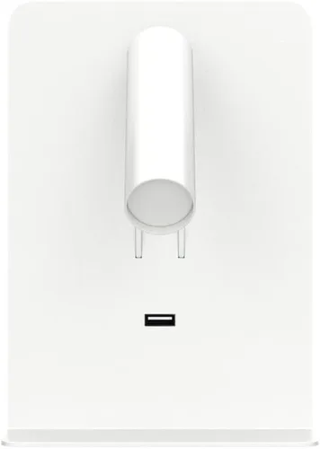 Vista 4 de ZEROUNO Lámpara de pared para dormitorio, luz de lectura montada en la pared, apliques de cabecera LED con interruptor Puerto USB Lámparas de Blanco