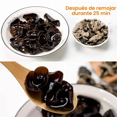 Vista 4 de VIGOROUS MOUNTAINS - Champiñones de madera secos para cocinar, 2 onzas