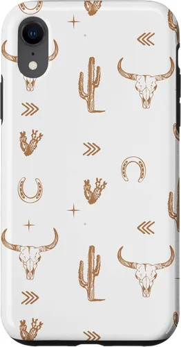 Vista 25 de Western Country - Carcasa para iPhone 17, diseño de calavera de toro sureño