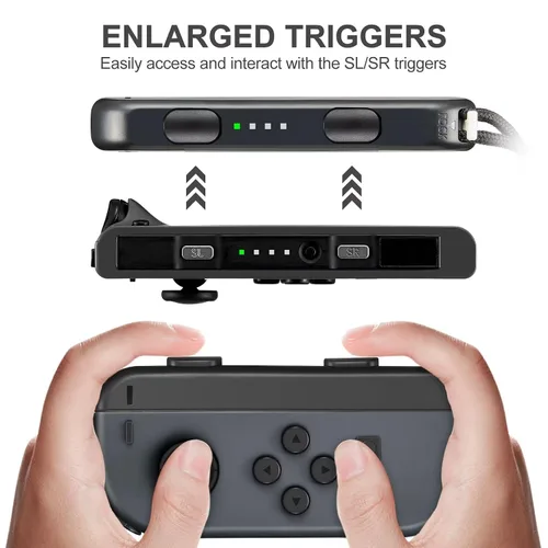 Vista 5 de Gepicest Wrist Strap for Joycon 4 Pieces Switch Parts Accessories Controller Attachments Compatible with Joy Con, Dual Remote Comfort Controller