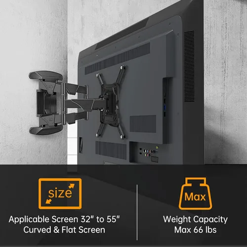 Vista 4 de VESA - Kit de soportes adaptadores de montaje de extensión para pantallas LCD LED de 32 a 55 pulgadas, placa de conversión de acero para VESA