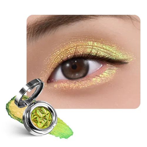 Vista 31 de CHARMACY Star Bomb - Sombra de ojos multicolor con purpurina, paleta de sombras de ojos que cambian de color, sombras de ojos en crema altamente