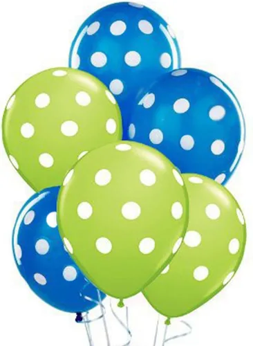Vista 6 de PMU Globos de lunares – Globos pequeños multicolor para cumpleaños, bodas, Navidad, aniversarios de Halloween, baby shower y suministros de Surtido