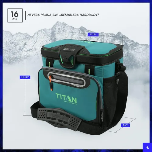 Vista 5 de Titan by Arctic Zone Deep Freeze Cooler - Zipperless Hardbody Cooler - Deep Freeze Insulation, HardBody Liner, and SmartShelf
