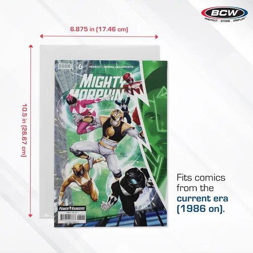 Vista 3 de BCW Current - Bolsas y tableros de cómics resellables prefabricados, fundas modernas para cómics (paquete de 50)
