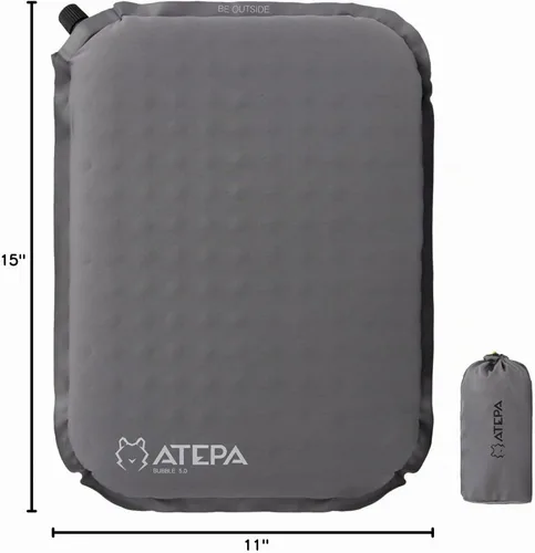 Vista 9 de ATEPA Cojín inflable para asiento 1 Pack - Gris